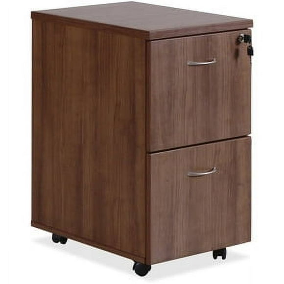 Lorell Essentials Walnut File/File Mobile Pedestal Letter