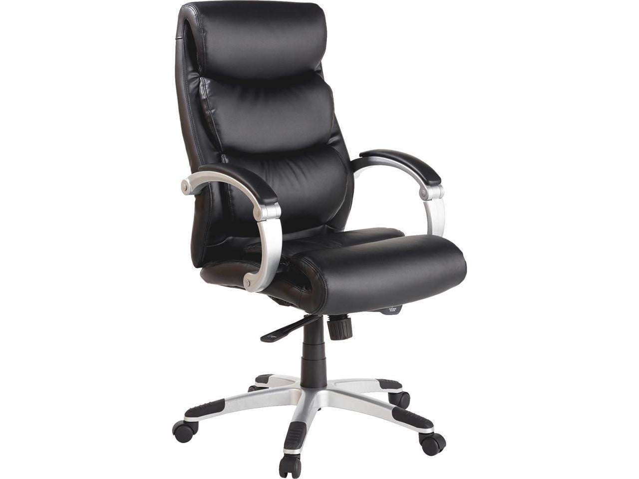 Lorell Exec HighBack Chair Leather Flex Arms 27"x30"x461/2" BK 60620