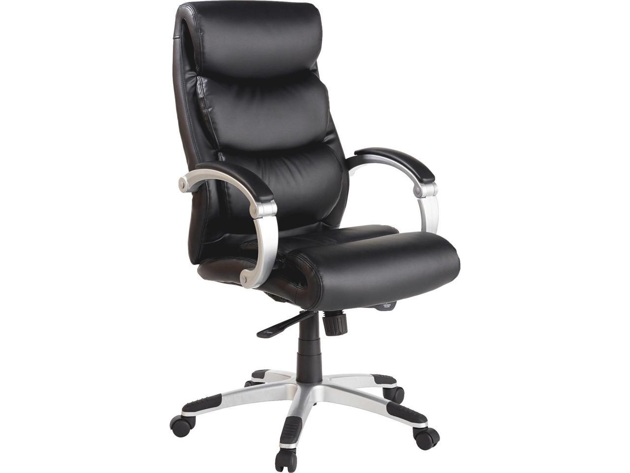 Lorell Exec High-Back Chair Leather Flex Arms 27"x30"x46-1/2" BK 60620 - image 1 of 19