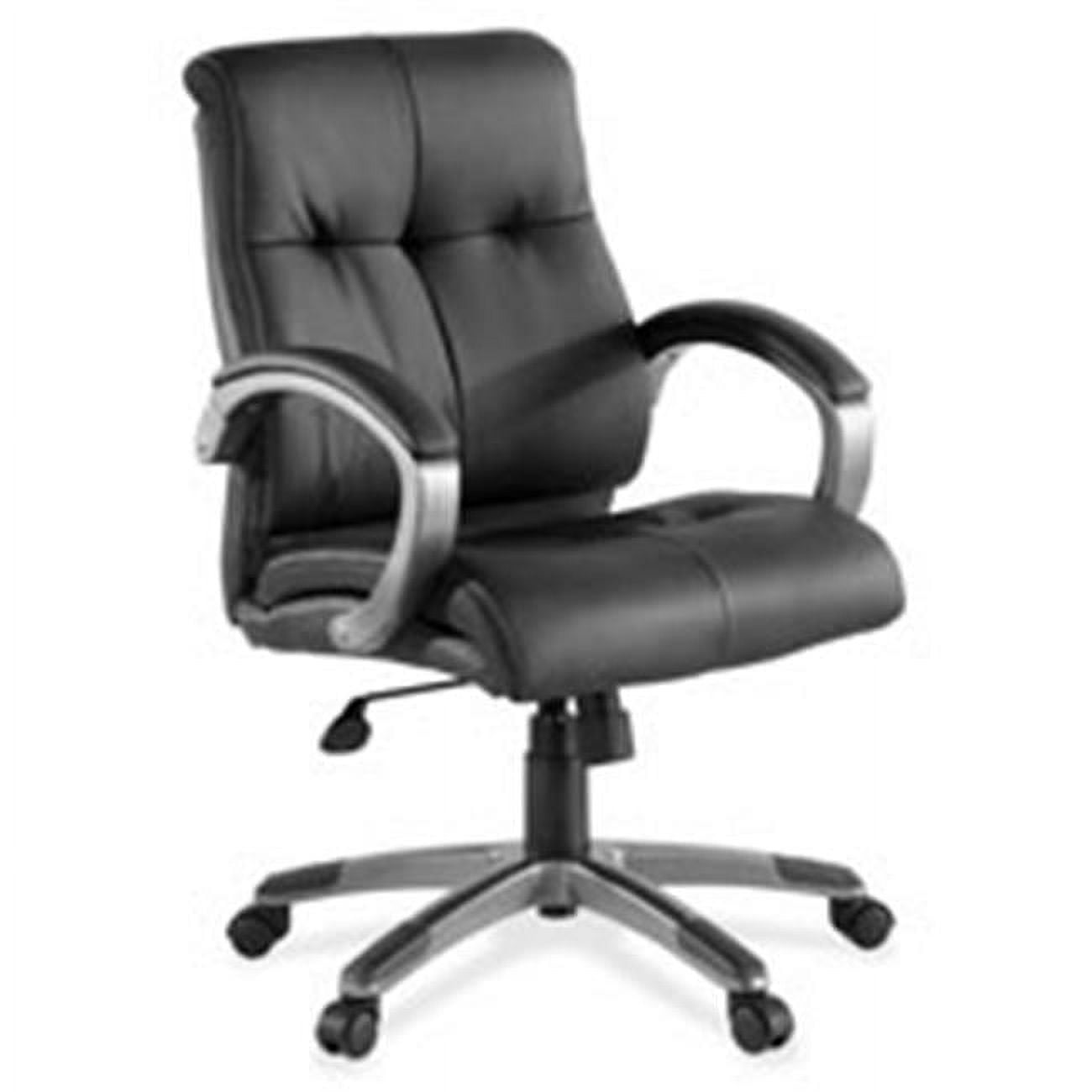 Black Leather Executive Swivel Office Chair