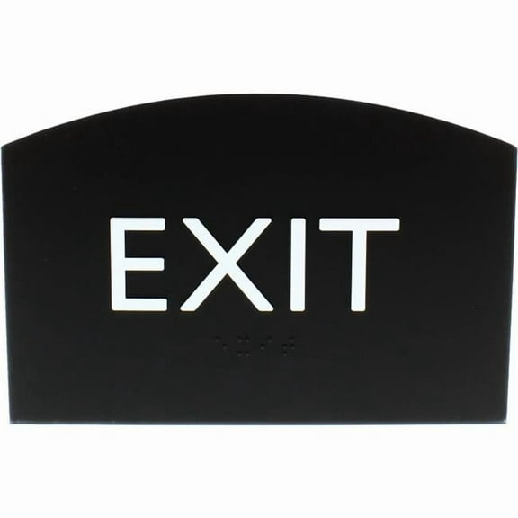 Lorell, LLR02680, Exit Sign, 1 Each, Black