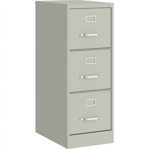Lorell Fortress Commercial-Grade Vertical File - 15" x 22" x 40.2" - 3 x Drawer(s) for File - Letter - Vertical - Ball-Bearing Suspension, Removable Lock, Pull Handle, Wire Manageme | Bundle of 5 Each