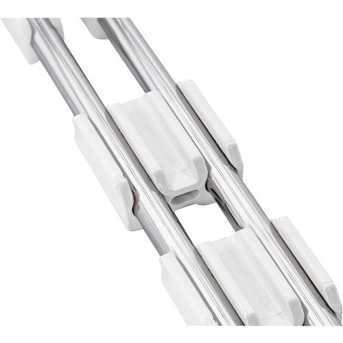 Lorell, Stacking Chair Ganging Clips, 16 / Pack, White