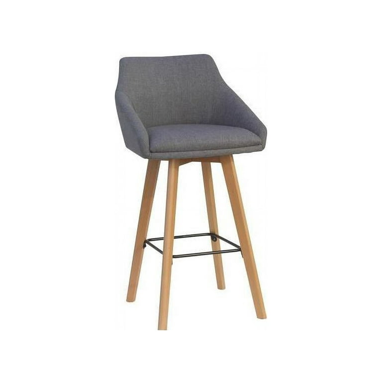 Lorell Mid-century Modern Flannel Guest Chair - Four-legged Base - Gray - Armrest - 1 Each Lorell Mid-century Modern Flannel Guest Chair - Four-legged Base - Gray - Armrest - 1 Each