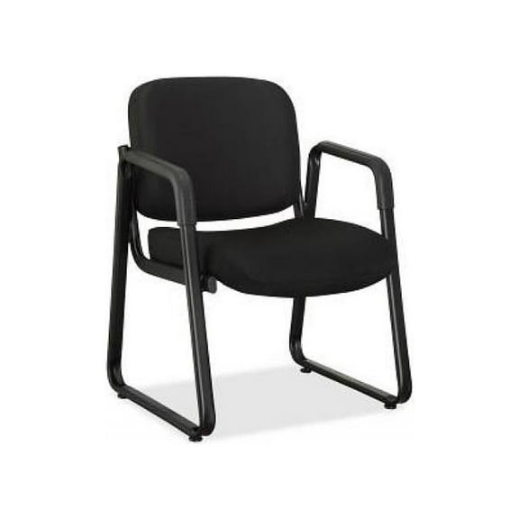 Lorell Guest Chair 24-3/4"x26"x33-1/2" Black Fabric 84576