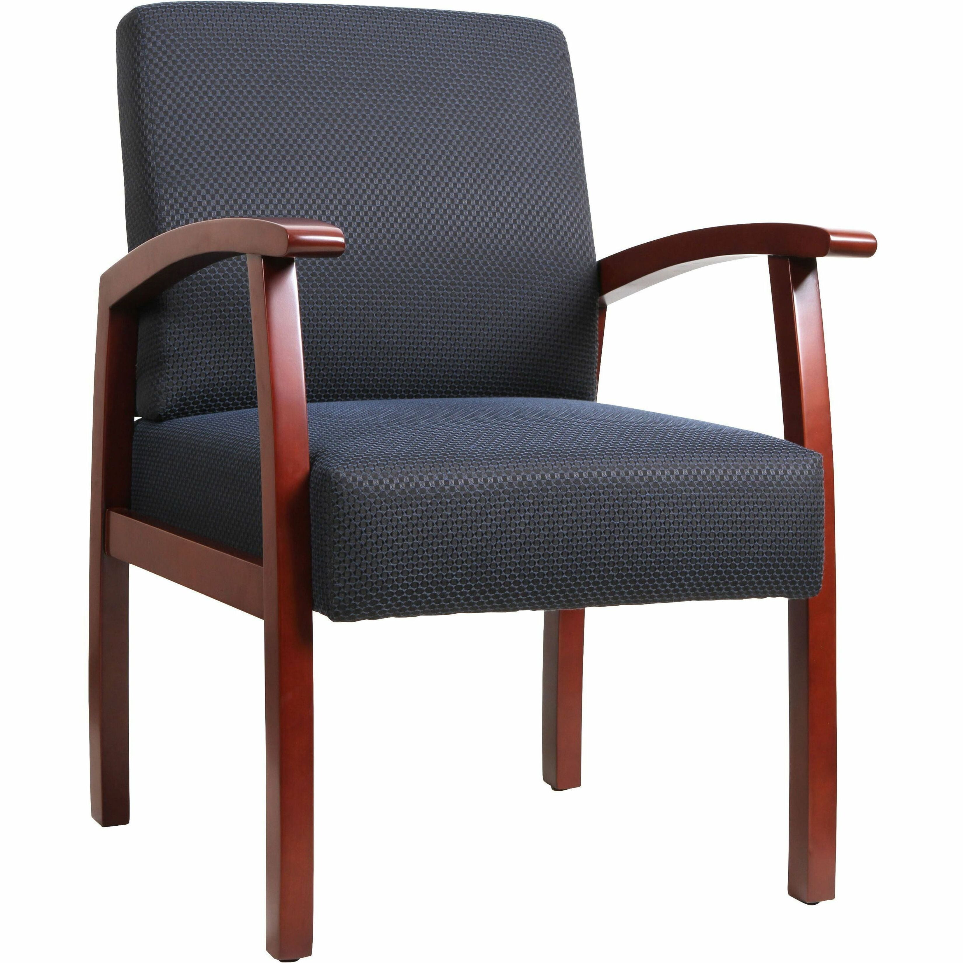 Lorell, Deluxe Guest Chair, 1 Each, Midnight Blue