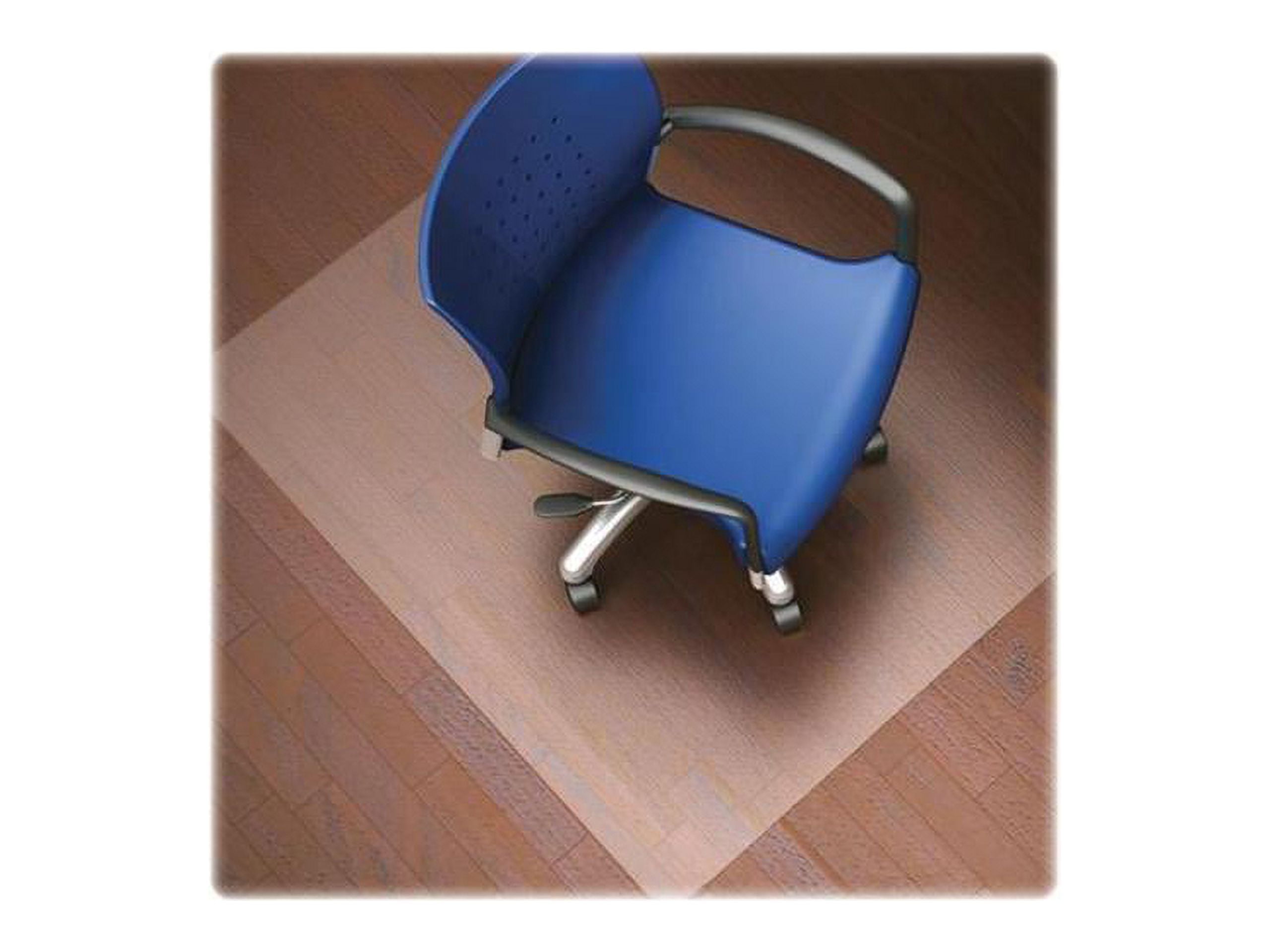 Lorell Hard Floor Chairmat Wide 45 x53 Lip 25 x12 Clear 82826 Walmart Business Supplies