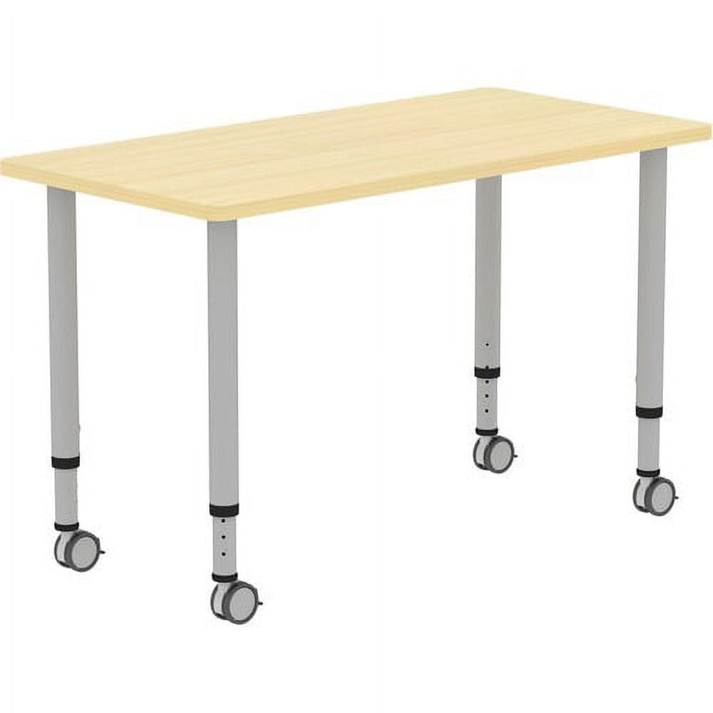 Top Depth Rectangle Lorell Height-adjustable 48 Rectangle Top - 48