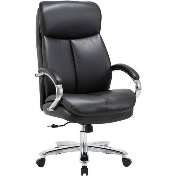 Lorell Executive Chair with Big & Tall, 400 lb. Capacity, Black