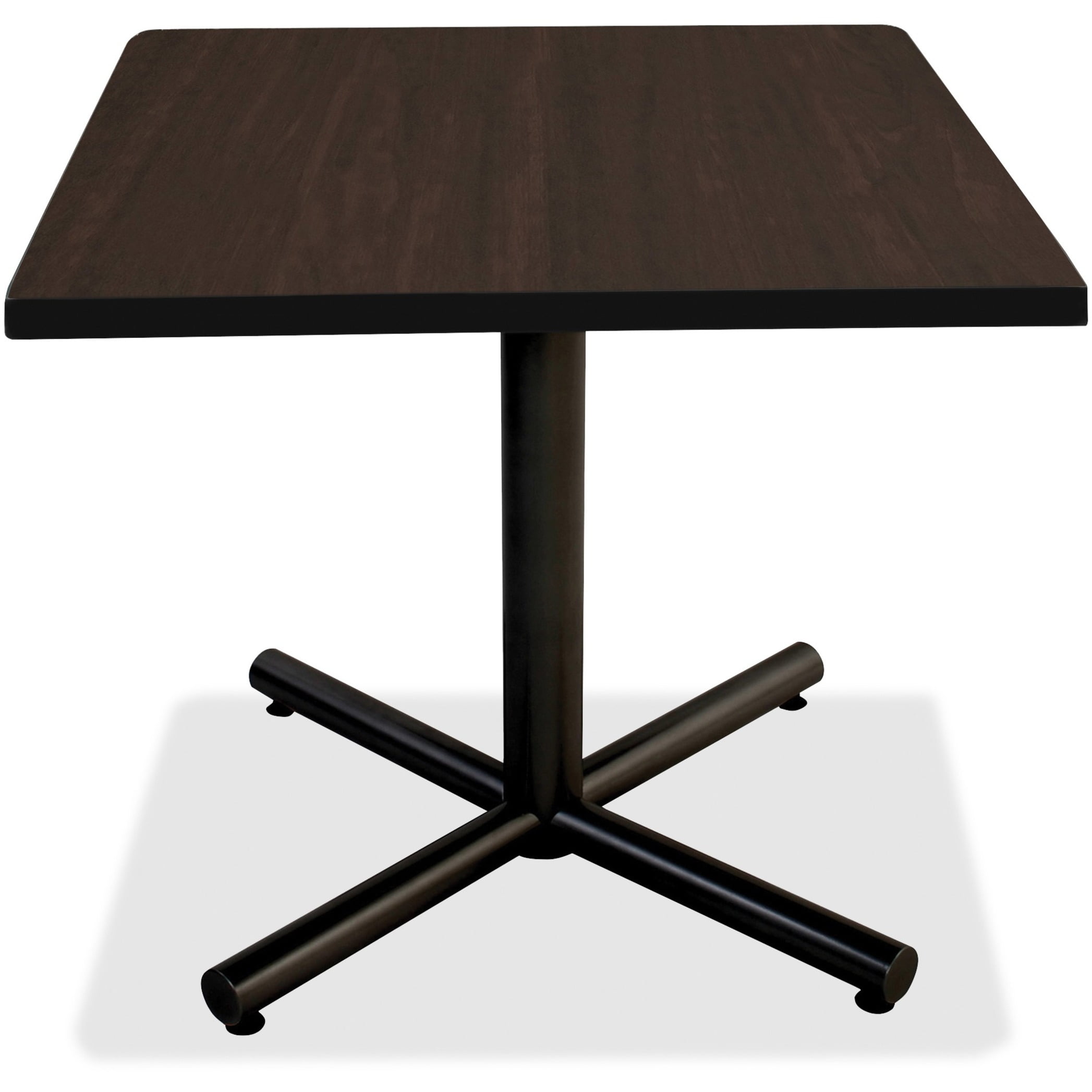 Lorell, Hospitality Espresso Laminate Square Tabletop, 1 Each