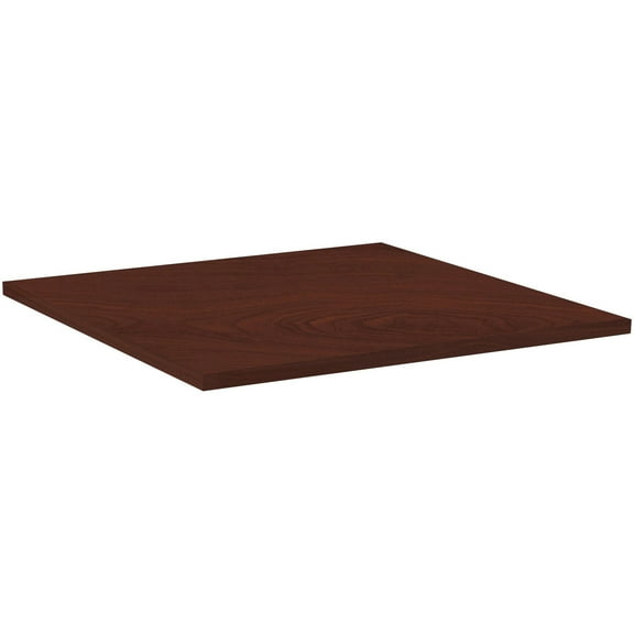 Lorell, Hospitality Square Tabletop - Mahogany, 1 Each