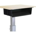 thumbnail image 1 of Lorell, Sit-to-Stand School Desk Large Book Box, 1 Each, Black, 1 of 3