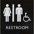 thumbnail image 1 of Lorell, LLR02655, Restroom Sign, 1 Each, Black, 1 of 4