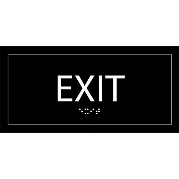 Lorell, LLR02662, Exit Sign, 1 Each, Black