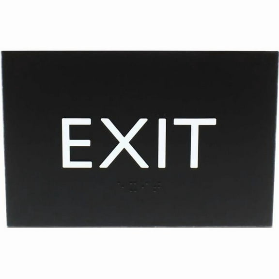 Lorell, LLR02671, Exit Sign, 1 Each, Black