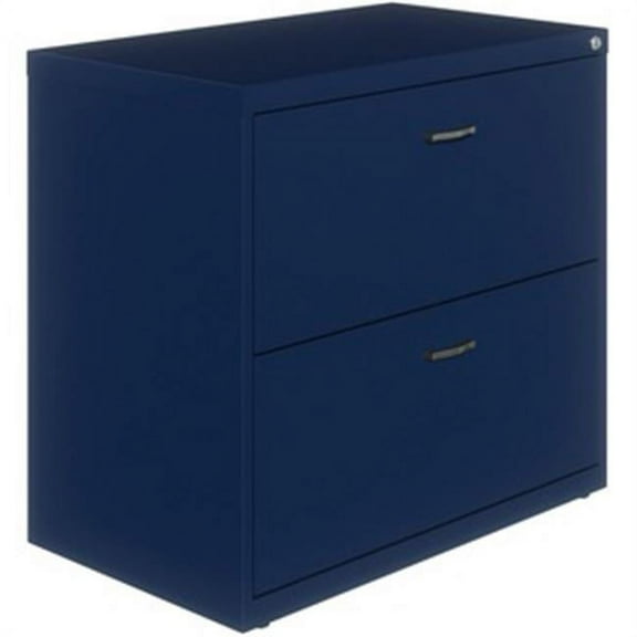 Lorell LLR03138 Soho Arc Pull Steel Lateral File, Navy