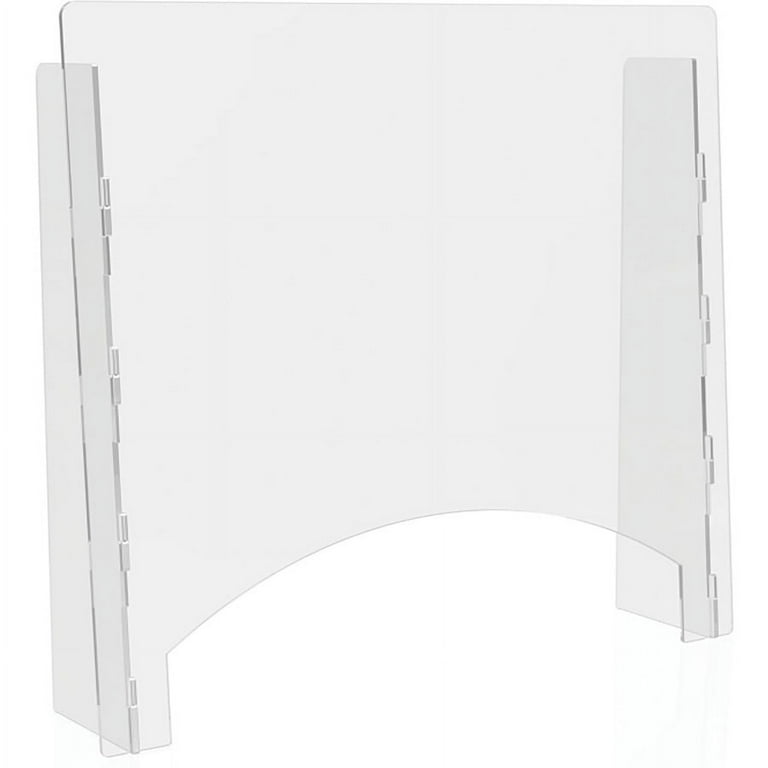 Lorell Folding Student Barrier - 2 / Carton - Clear - Acrylic Lorell Folding Student Barrier - 2 / Carton - Clear - Acrylic