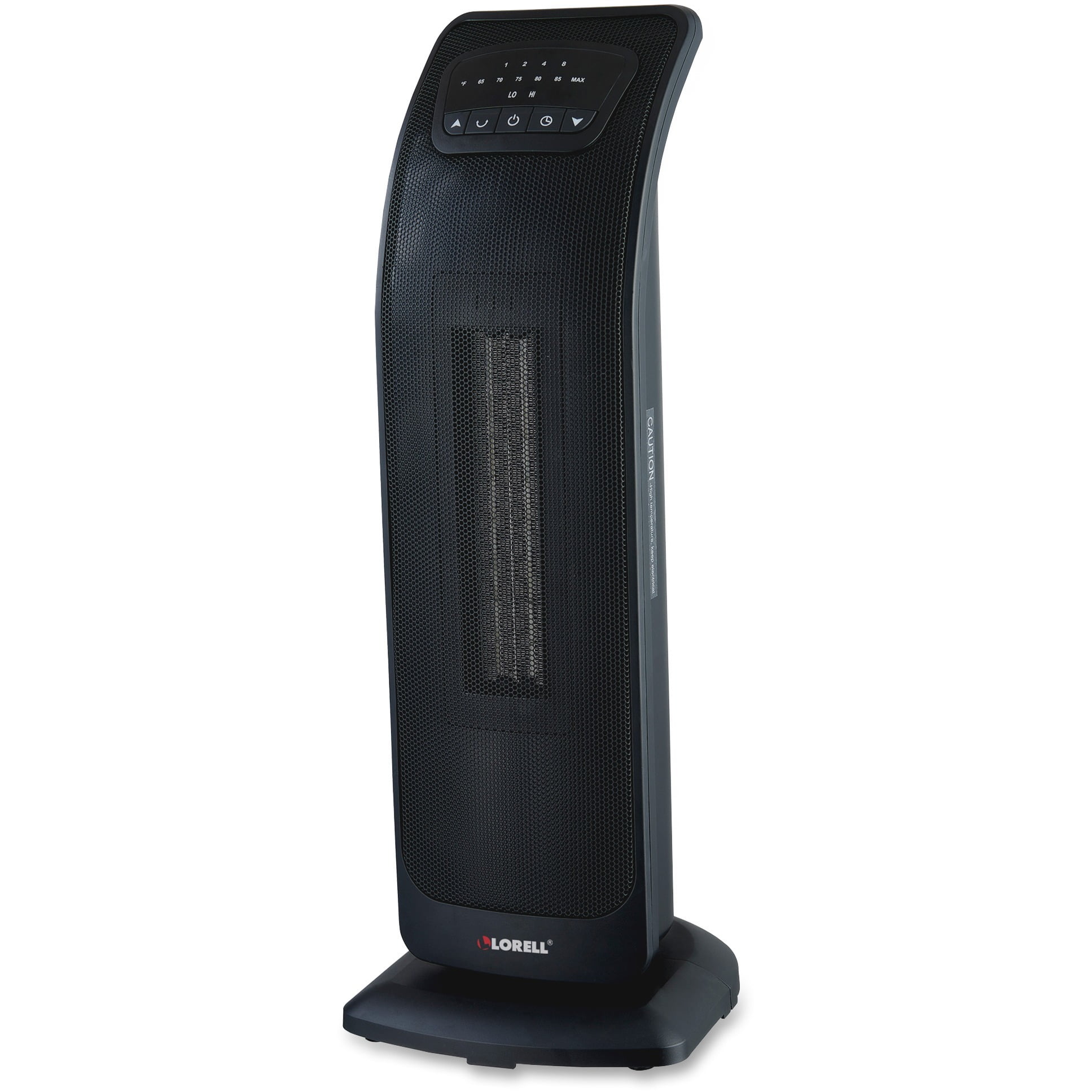 Lorell, LLR33559, 23u0026quot; Ceramic Tower Heater, Black - Walmart.com
