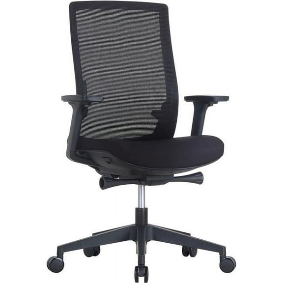 Lorell LLR42180 2-to-1 Synchro Self-Weight Mid-Back Mesh Management Chair
