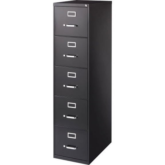 Lorell, LLR48498, Commercial Grade Vertical File Cabinet, 1 Each, Black