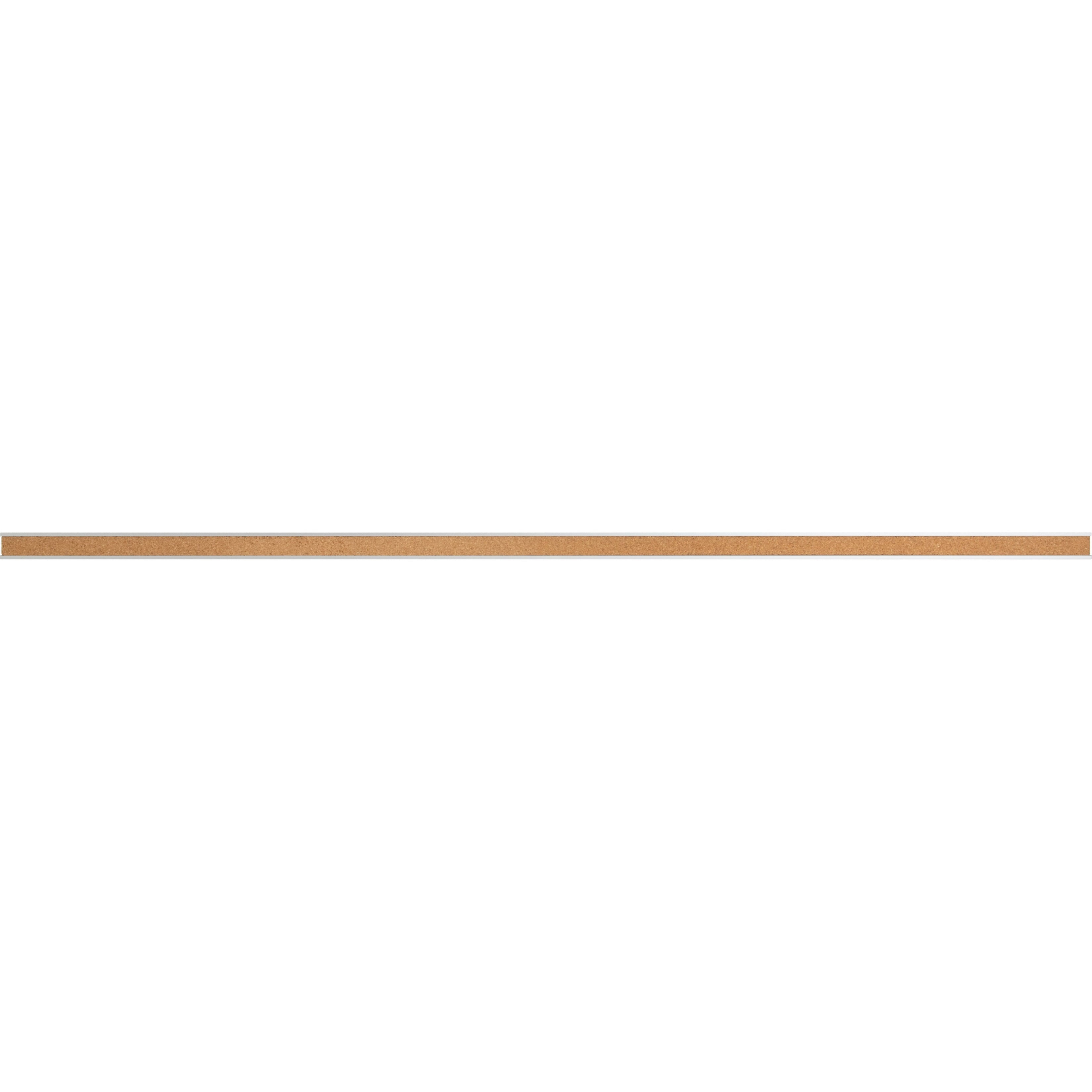 Natural Cork and Anodized Aluminum Self-Adhesive Bulletin Bar