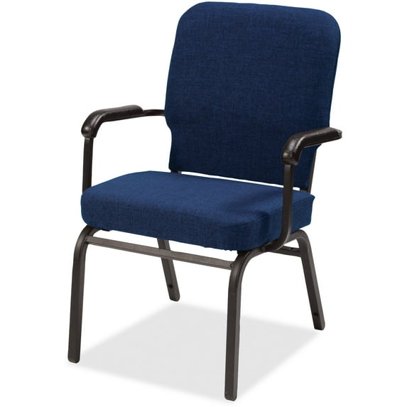 Lorell, LLR59602, Big and Tall Oversized Stack Chair with Arms, 2 / Carton