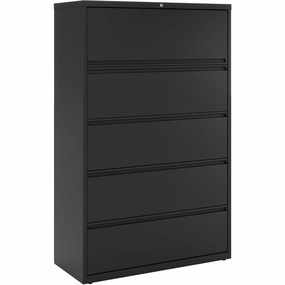 Lorell, LLR60550, Telescoping Suspension Lateral Files, 1 Each, Black