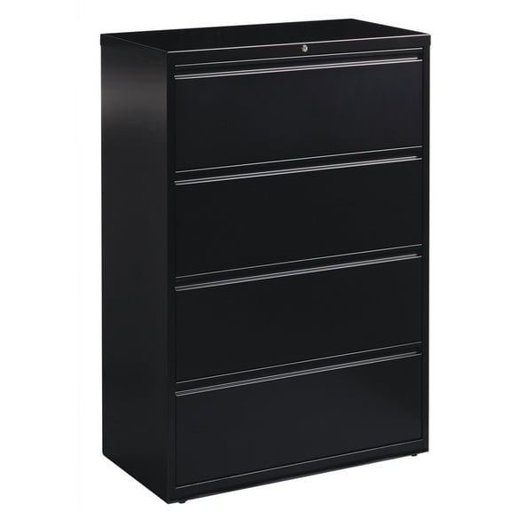 Lorell, LLR60553, Lateral Files, 1 Each, Black