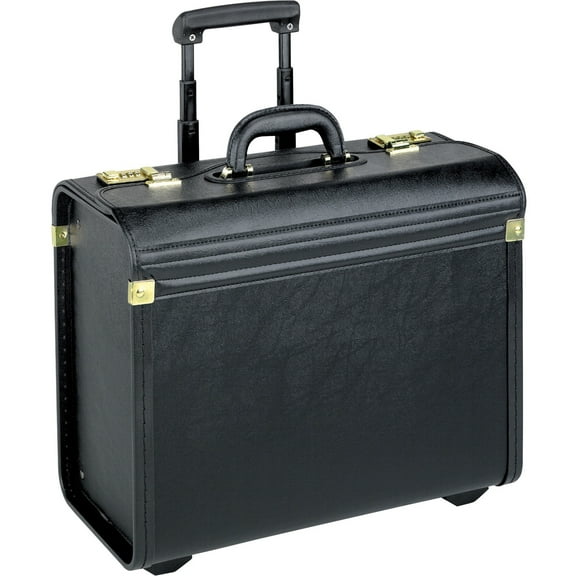 Lorell, LLR61613, Oversized Rolling Catalog Case, 1, Black