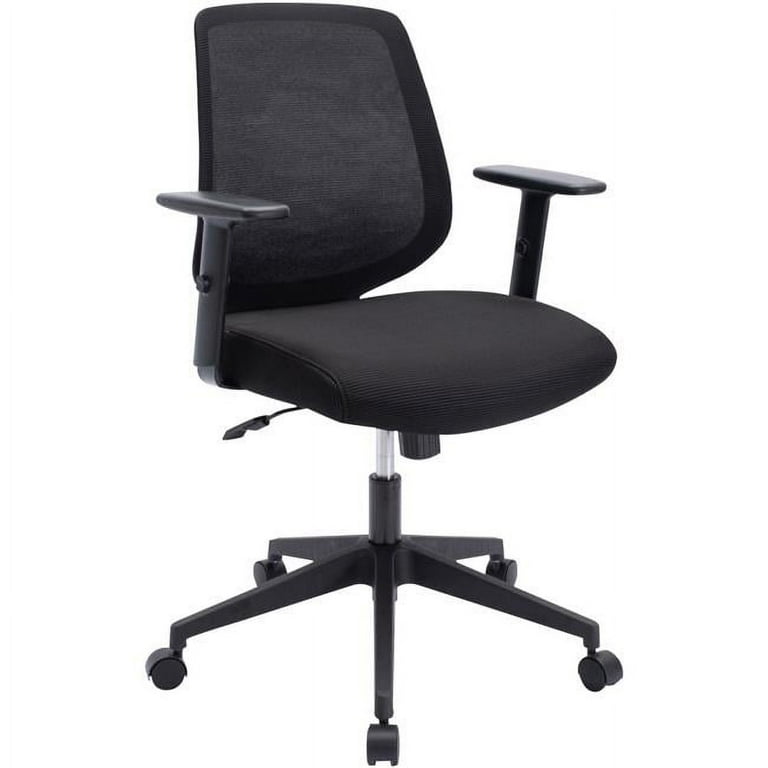 NuSparc Mid-back Mesh Task Chair - Fabric Seat - Mid Back - Black - 1 Each NuSparc Mid-back Mesh Task Chair - Fabric Seat - Mid Back - Black - 1 Each
