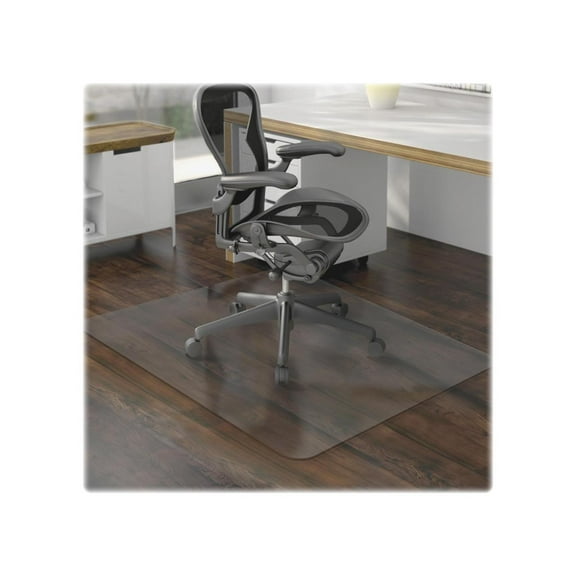 Lorell, LLR69169, Hard Floor 60" Rectangular Chairmat, 1 Each, Clear