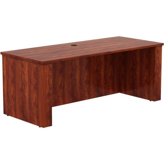 Lorell LLR69573 72 x 29 x 49 in. Essentials Sit to Stand Desk Shell, Cherry