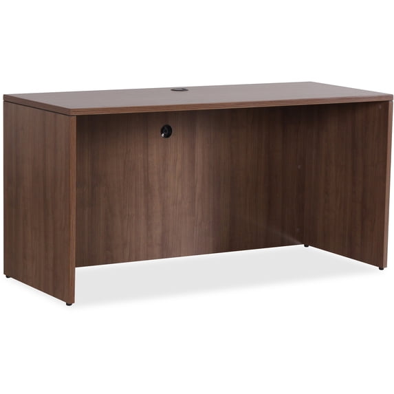 Lorell, LLR69970, Essentials Series Walnut Credenza Shell, 1 Each