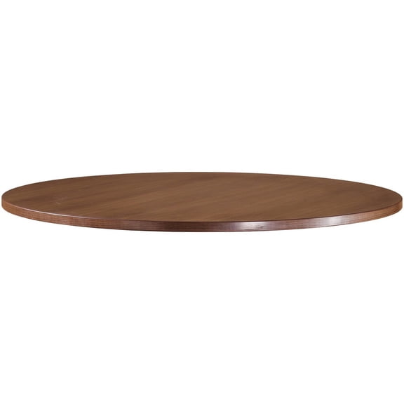 Lorell, LLR69990, Essentials Series Walnut Laminate Round Table, 1 Each