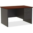 thumbnail image 1 of Lorell, LLR79148, Mahogany Laminate/Charcoal Modular Desk Series, 1 Each, 1 of 5