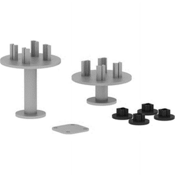 Lorell LLR90282 Adaptable Panel System T Connector Set - Pack of 3
