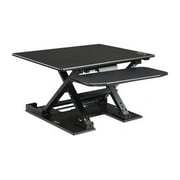 Lorell, LLR99552, Sit-to-Stand Electric Desk Riser, 1 Each, Black