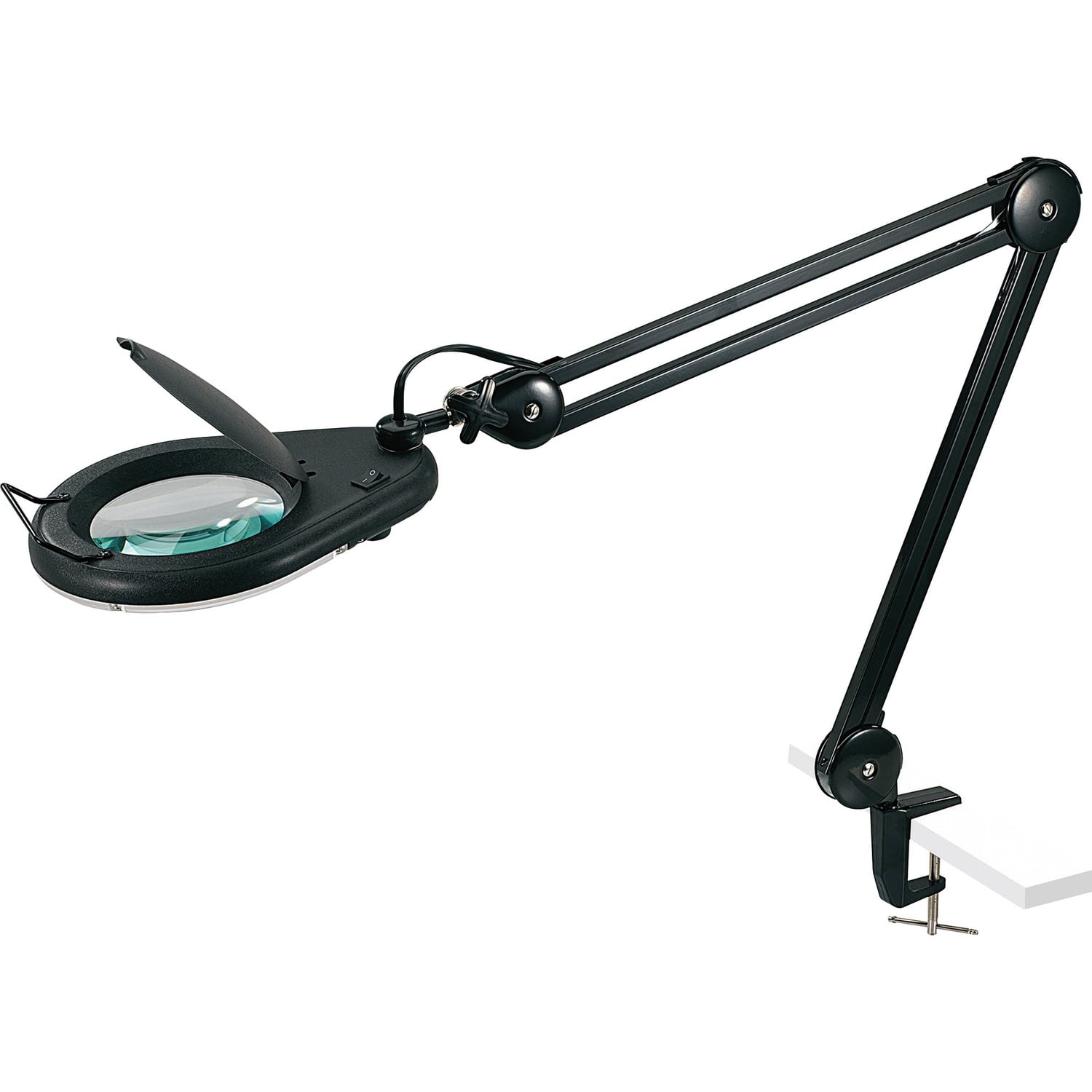 Lorell, LLR99957, Full-spectrum 22-watt Bulb Magnifying Lamp, 1 Each, Black