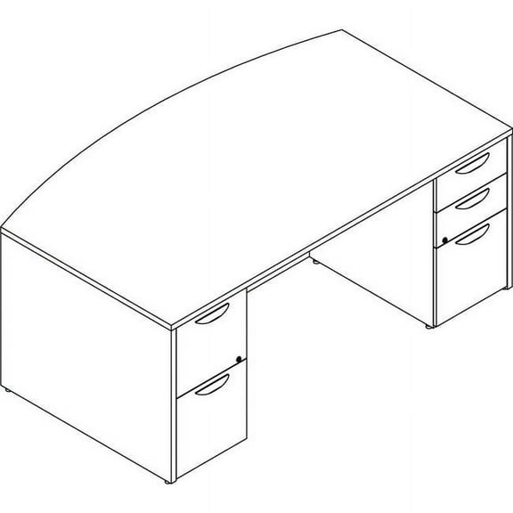 Lorell Prominence 2.0 Gray Elm Laminate Desk Unit (pd4272dpge)