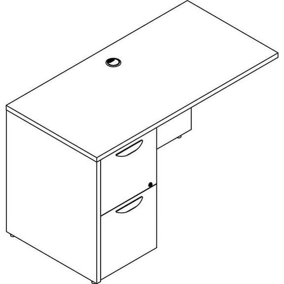 Lorell Prominence 2.0 Gray Elm Laminate Desk Unit (pr2448lge)