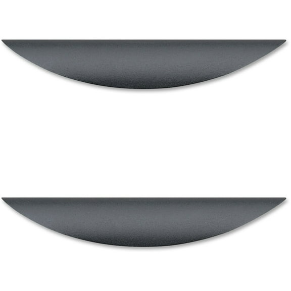 Lorell, Laminate Drawer Traditional Pulls, 2 / Pack, Black