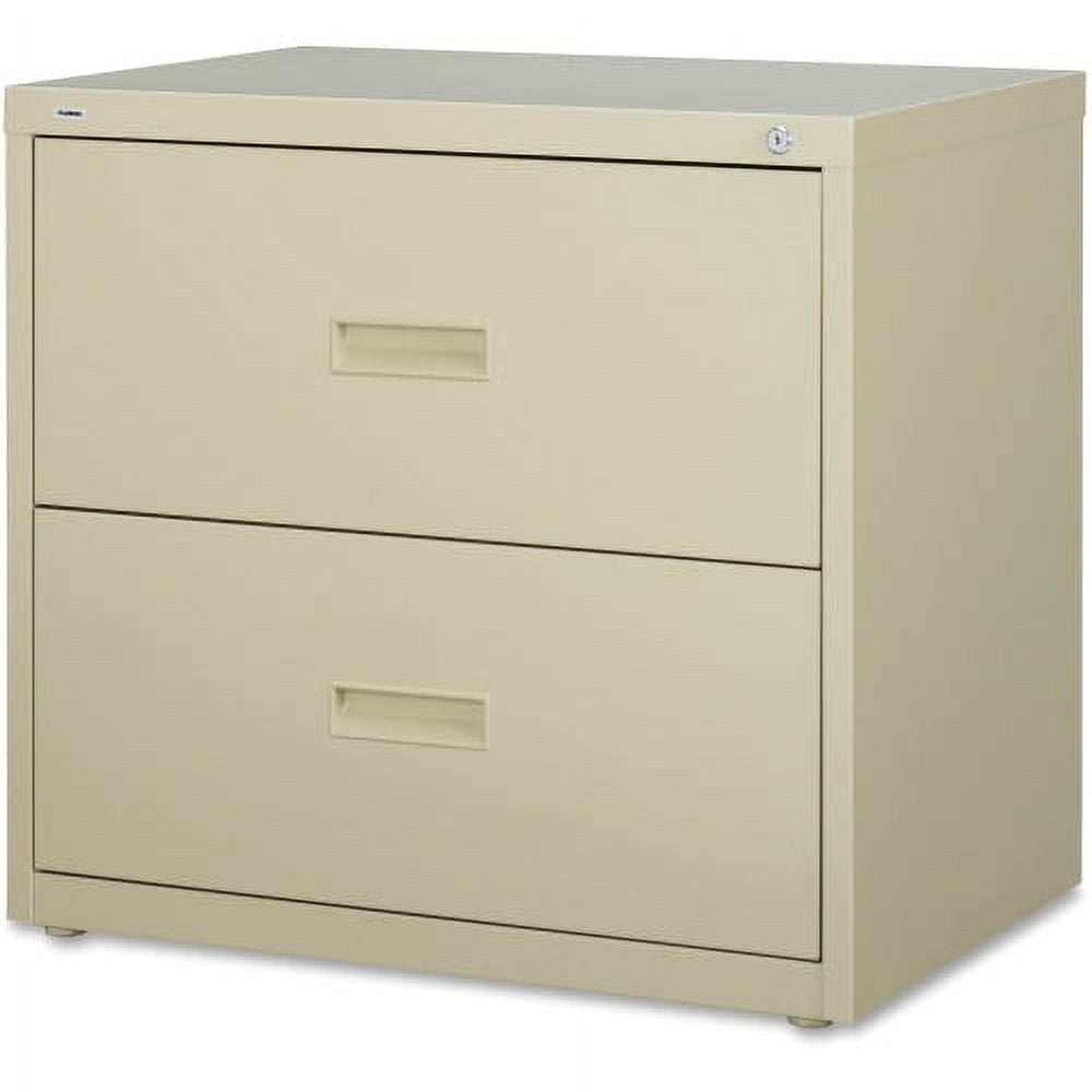 Beige 30.25'' Steel Lateral 2-Drawer Legal File Cabinet with Lock