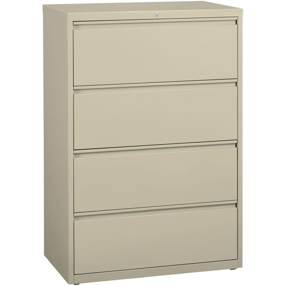 Lorell Lateral File 4-Drawer 36"x18-5/8"x52-1/2" Putty 60444