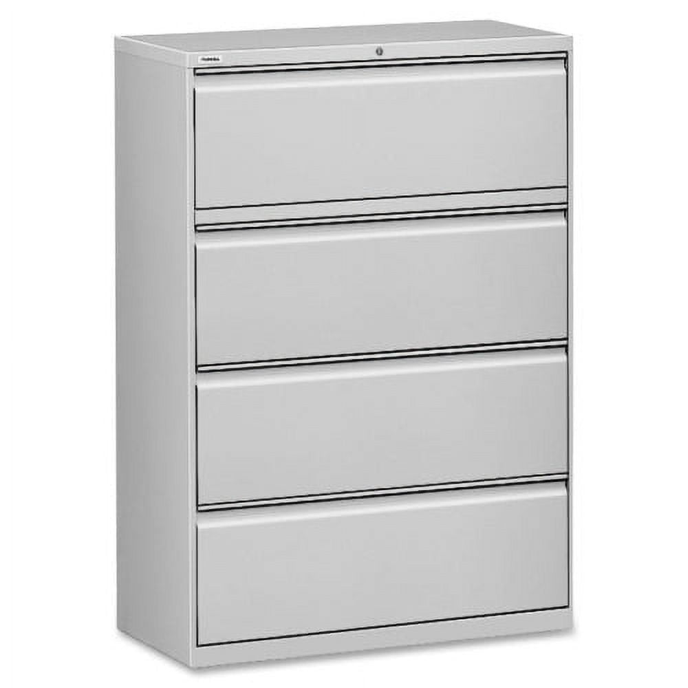 Secure 54.75'' Light Gray Steel 4-Drawer Lateral Legal File Cabinet