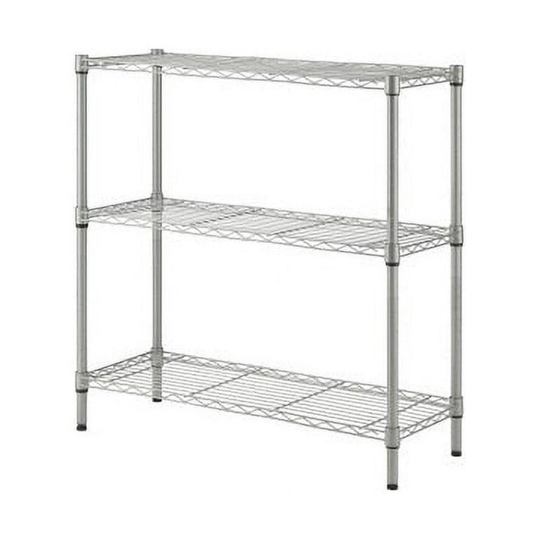 3-Tier Stainless Steel Heavy Duty Wire Rack Shelving - China Wire