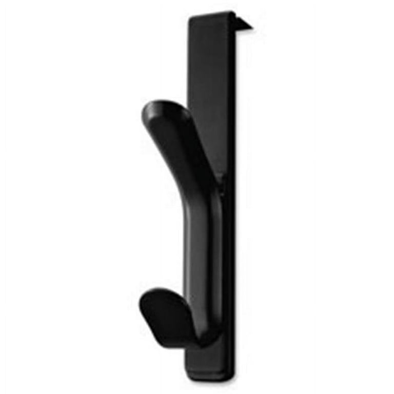 Lorell, Llr80665, Over-The-Panel Plastic Double Coat Hook, Black