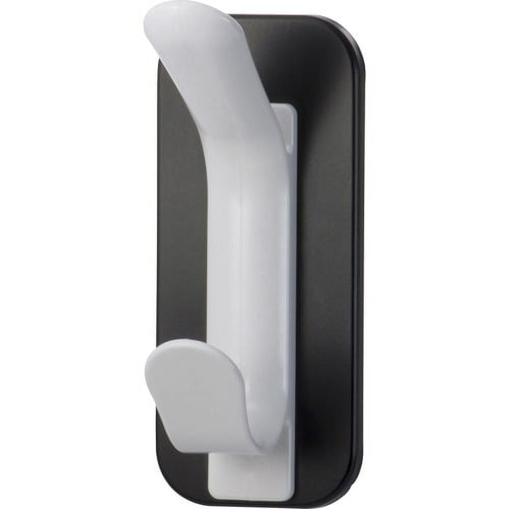 Lorell Magnetic Double Coat Hook - for Coat, Clothes - Plastic - White - 1 Each Lorell Magnetic Double Coat Hook - for Coat, Clothes - Plastic - White - 1 Each