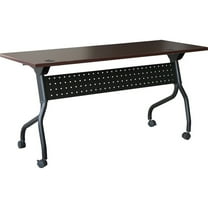 Lorell, Mahogany Flip Top Training Table, 1 Each