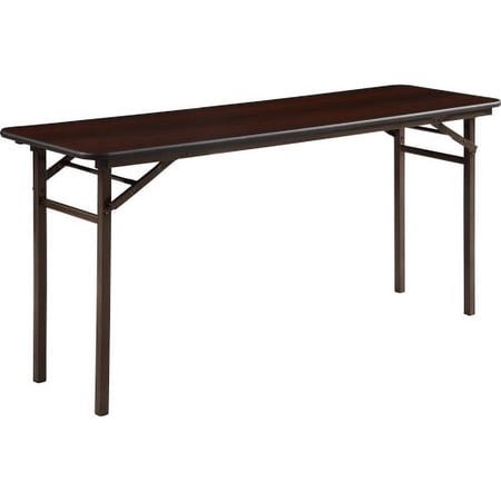 Lorell, Mahogany Folding Banquet Table, 1 Each