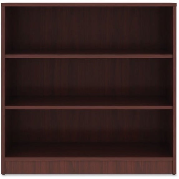 Lorell, Mahogany Laminate Bookcase, 1 Each, Mahogany